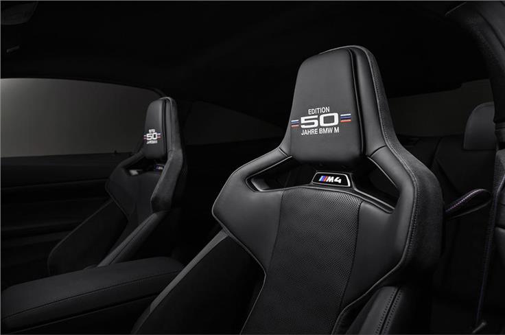BMW M4 50 Jahre Edition front seats 