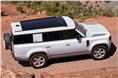 Two panoramic sunroofs are being offered on the Defender 130. 