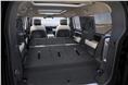 Defender 130 gets 2,516-litre load space with both back seat rows folded, 953 litres more than the 110. 