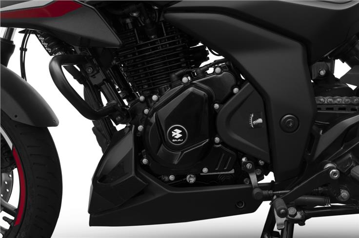 New 165cc, 2-valve, oil-cooled engine puts out 16hp and 14.65Nm. 