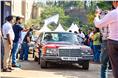 Viveck Goenka's W116 makes it show debut at the MBCCR 2022. This a 4.5-liter V8 car. 