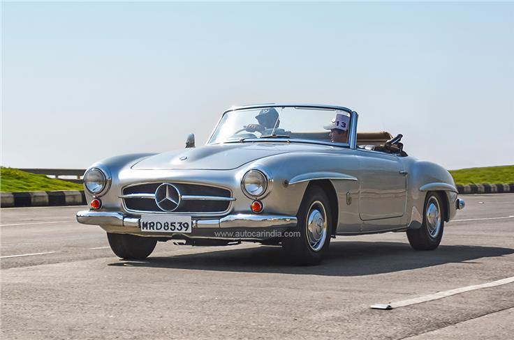 Abbas Jasdanwala's 190 SL was driven down all the way from Pune to participate in the MBCCR 2022 in Mumbai. 