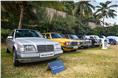 Multiple generations of the E-Class were present at the MBCCR rally. 