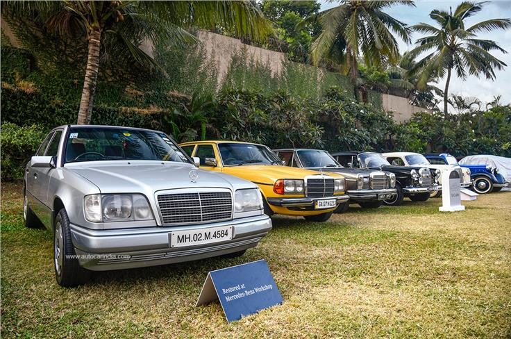 Multiple generations of the E-Class were present at the MBCCR rally. 