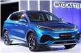 BYD Atto 3 (November 14) -
The Atto 3 is BYD&#8217;s second model for India and offers a range of up to 521km (ARAI-certified).
