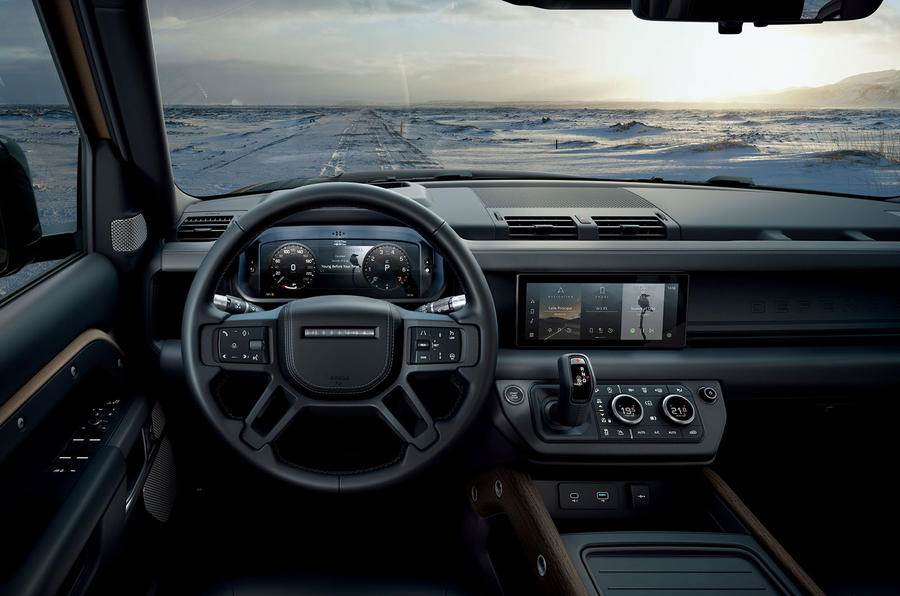 Land Rover Defender dashboard