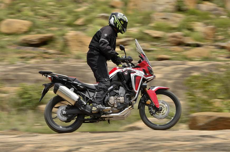 Honda Africa Twin DCT off-road side action