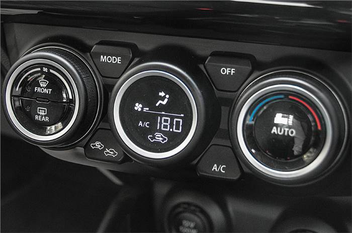 Maruti Suzuki Swift AC controls
