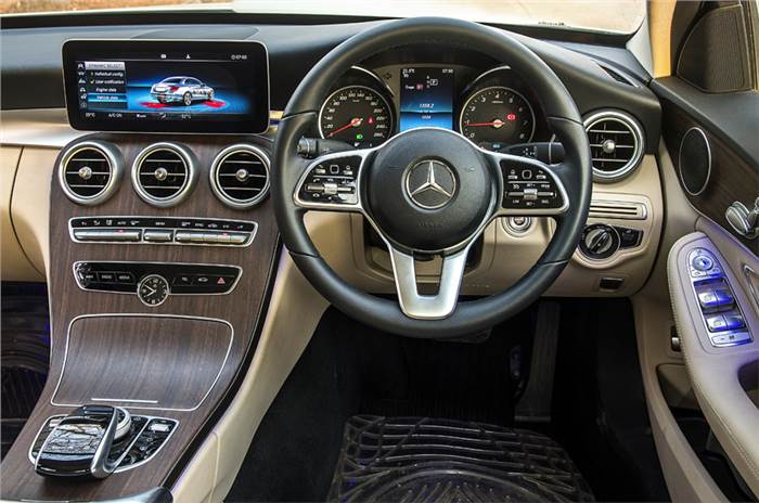 2019 Mercedes-Benz C 200 petrol infotainment steering dashboard