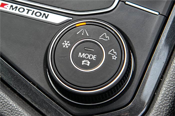 VW Tiguan AWD controls