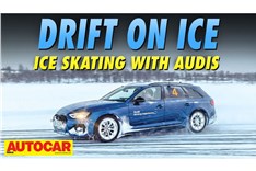 Driving on ice with an Audi RS4 Avant video 