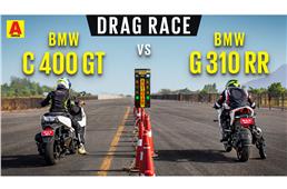 BMW C 400 GT vs BMW G 310 RR drag race video