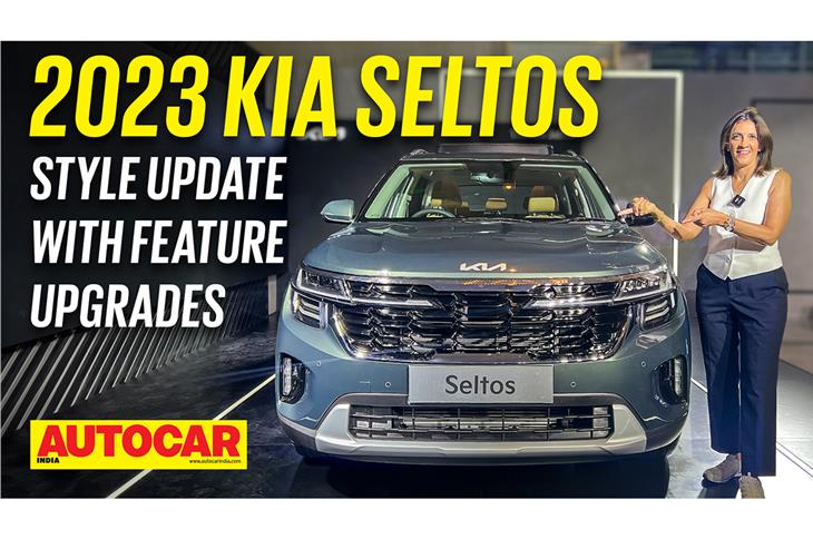 Kia Seltos facelift walkaround video