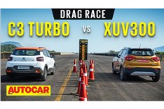 Citroen C3 Turbo vs Mahindra XUV300 TurboSport drag race