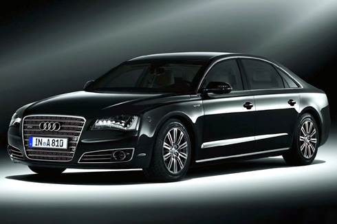 Armoured Audi A8 India bound