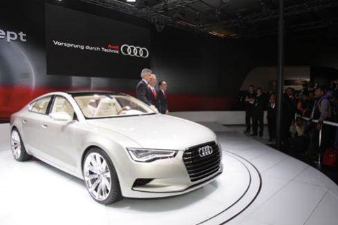 Audi flaunts its A7 at the Expo