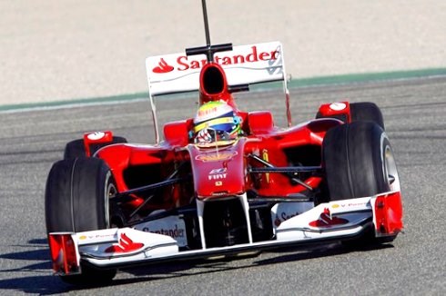 Massa tops the first test of 2010