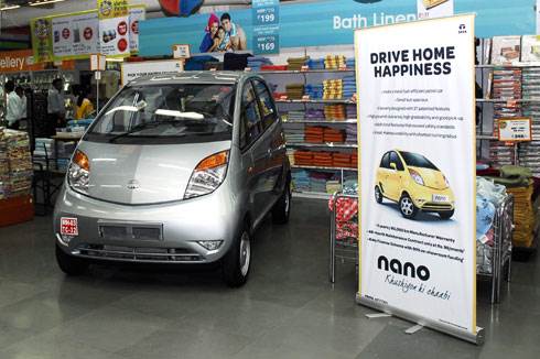 Tata Nano goes public in Big Bazaar