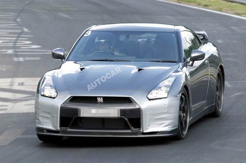 Facelifted Nissan GT-R spied