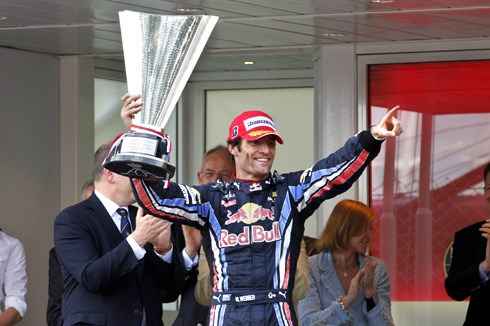 Webber on top in Monaco