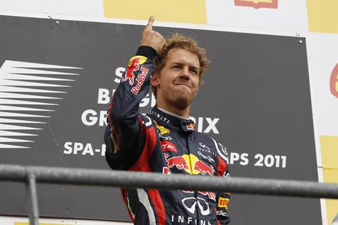 Vettel back on top at Spa