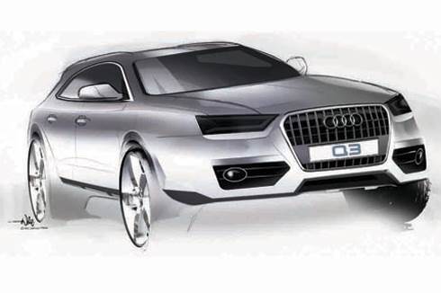 Audi showcases Q3 rendering