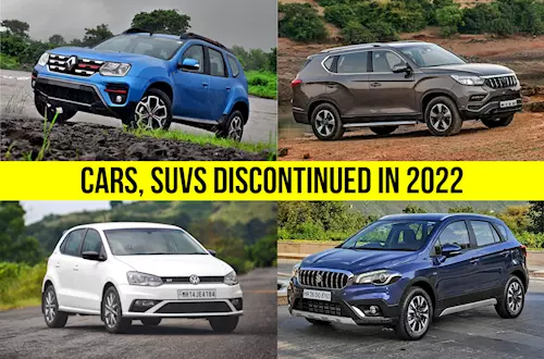 Cars, SUVs discontinued in 2022
