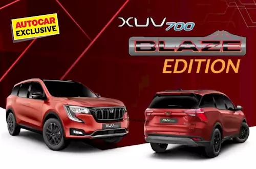 Mahindra XUV700 Blaze Edition priced from Rs 24.24 lakh