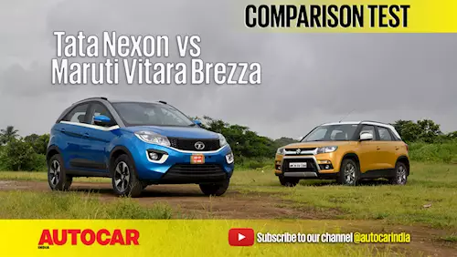 2017 Tata Nexon vs Maruti Vitara Brezza comparison video