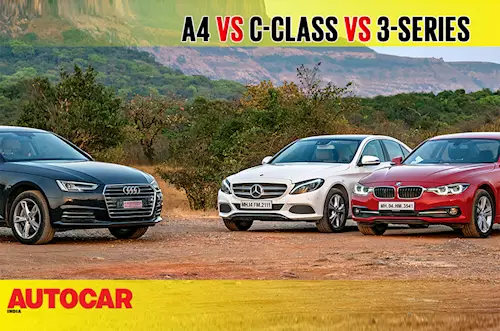 Audi A4 vs Mercedes-Benz C-class vs BMW 3-series comparis...