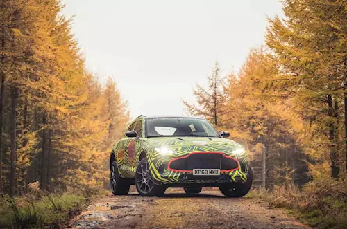Aston Martin DBX SUV showcased in near-production guise