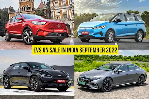 Every new electric car, SUV you can buy in India in Septe...