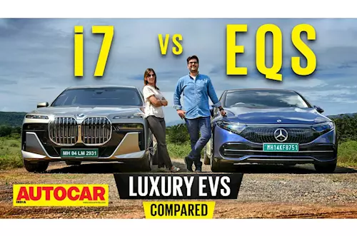BMW i7 vs Mercedes Benz EQS video comparison