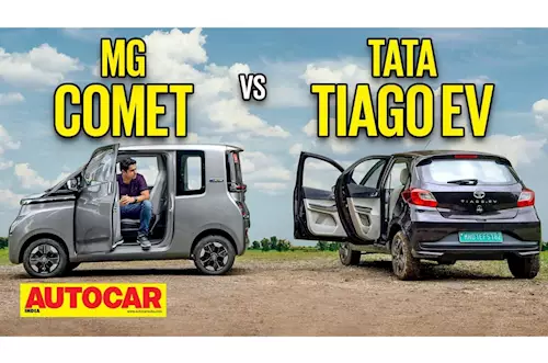 MG Comet vs Tata Tiago EV comparison video