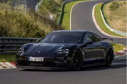 New Porsche Taycan laps Nurburgring 17 seconds faster tha...