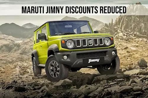 Maruti Jimny discounts down by Rs 75,000 to Rs 1.55 lakh