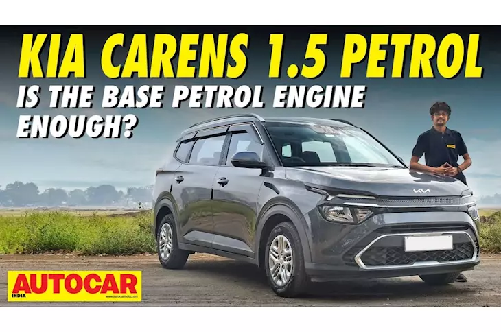 Kia Carens 1.5 petrol video review 