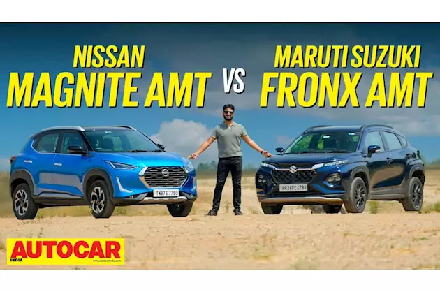 Nissan Magnite AMT vs Maruti Suzuki Fronx AMT comparison video 