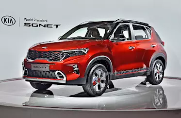 The Kia Sonet has a striking design, with lots of cuts, curves that work well together.