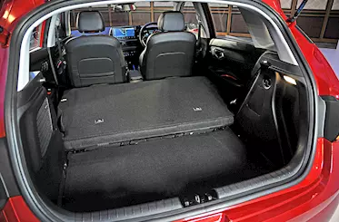 While the 311-litre boot isn’t the largest in its class; rear seats fold to increase space.