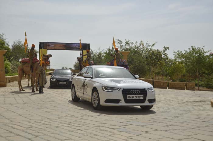 Audi Great Indian Quattro Drive The Flag Off Autocar India