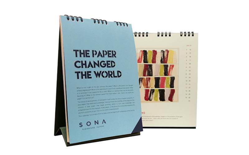 Sona calendar chronicles how paper changed the world