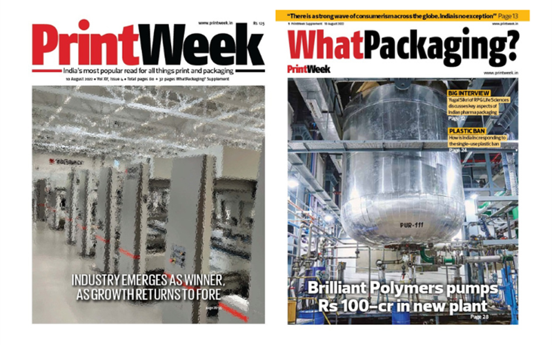 August issue of PrintWeek, WhatPackaging? out