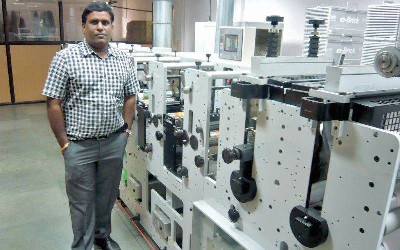 Ravi Patnaik, director of Dura Label, says this narrow web press for label printing is reliable even when the pressure of converting labels is high.
