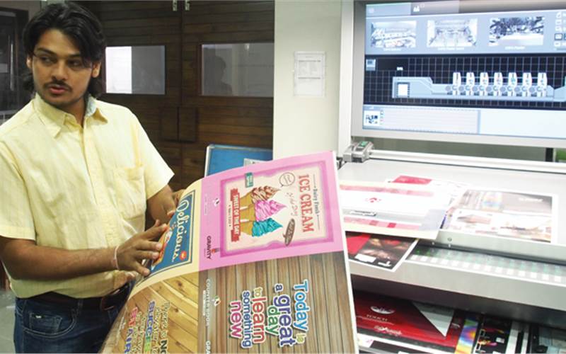 One of Gujarat’s biggest paper stationery specialists, Nemlaxmi Books India is preparing to enter the print packaging arena. It has installed the RMGT 920 six-colour plus coater press, a DGM folder-gluer and ordered a raft of packaging finishing machines including the Eterna die-cutter at PrintPack 2017. It will also set up a rigid box making unit. Vineet Sekhani, the young director at Nemlaxmi, said, “We saw the machines and had been learning about the industry. We had been discussing this for the past two years"