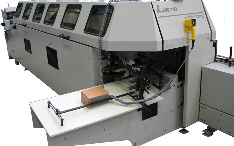 Lucro, an inline perfect binder has a speed of 5,000 books per hour