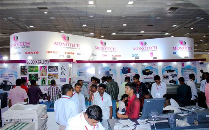 Monotech surpised this edition of PrintExpo with a stall which was triple the size from their previous years. T P Jain, managing director, felt his team was enthused by the footfall at the show