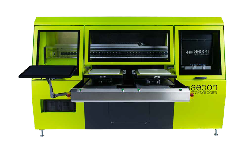 Aeoon's digital textile printing machine