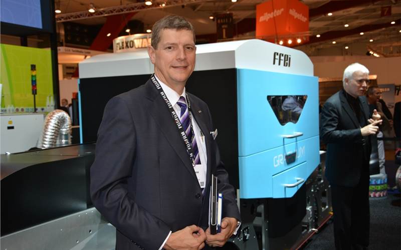Andy Cook at Labelexpo Brussels 2013
