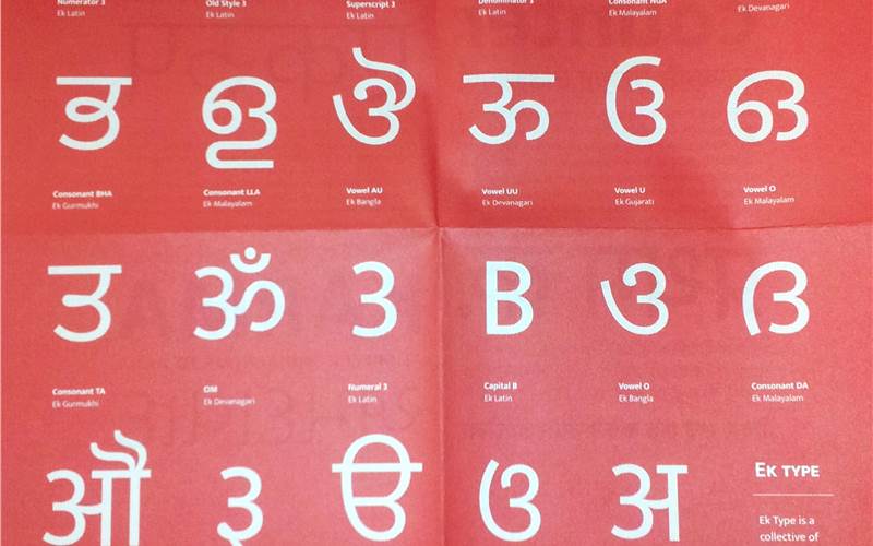 Ek Type foundry unveils Indic fonts